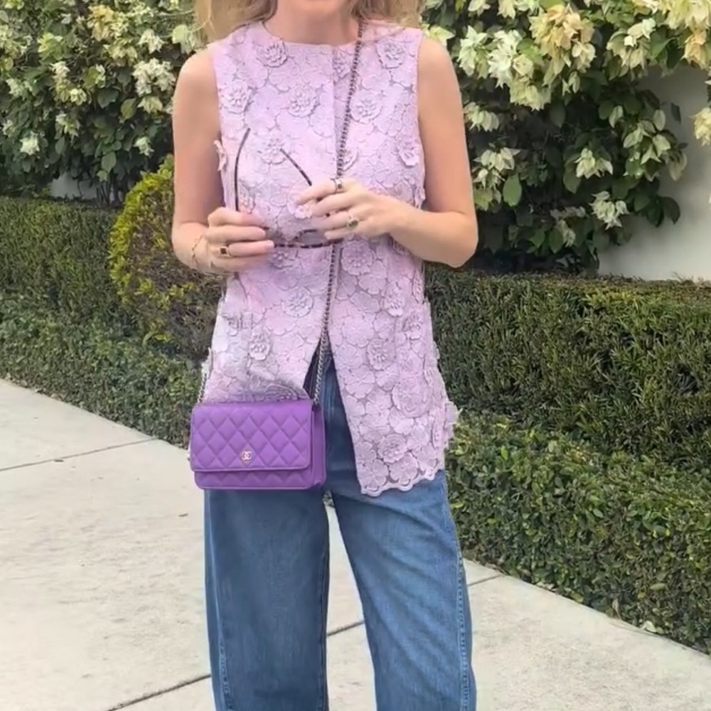 NWT TUCKERNUCK Lilac Floral Delphine Top
